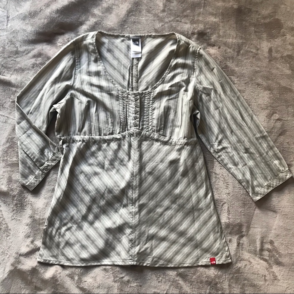 North Face striped blouse